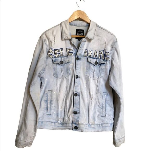 SPARK RIP & REPAIR BENJAMIN JACKET ICE BLUE - Picture 5 of 6